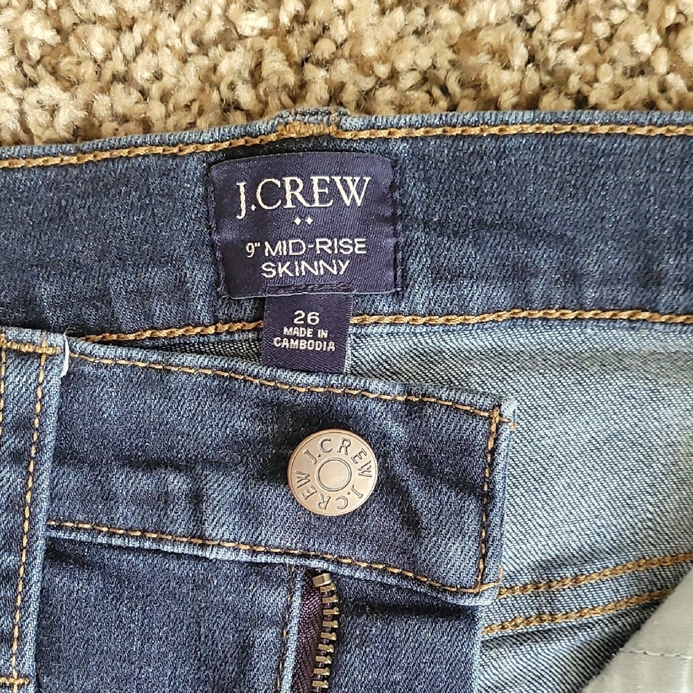 J. Crew Blue Skinny Jeans Classic Style - Picture 7 of 14